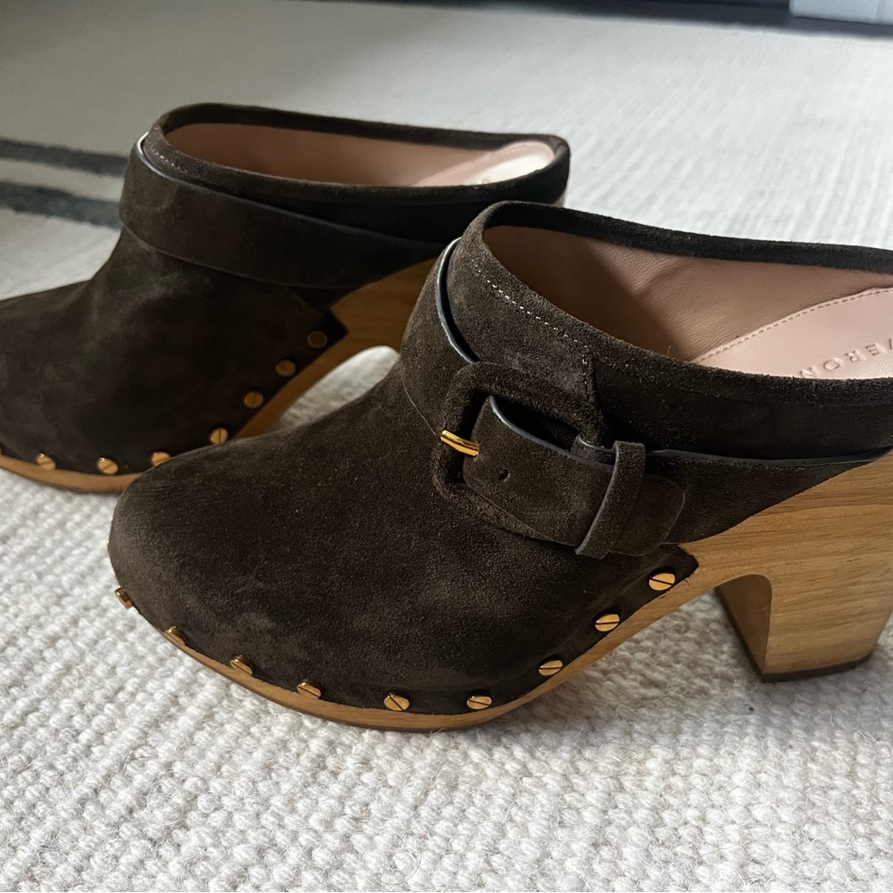 Veronica Beard "Dacey" Suede Clog NWT